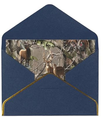 Jagd Hirsch Bär Elch Grußkarten. Blanko-Karten und Umschläge. Verwendet als Geburtstagskarten, Weihnachtskarten, Dankeskarten, Ermutigungskarten usw.