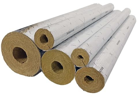 ROCKWOOL® 800 Rohrschale Rohrisolierung Steinwolle 1 m Stange WLG 0,035 (SCP-RS42-30)
