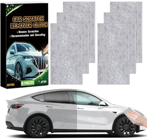 Miioto Nano Sparkle Tuch (6Stück),Auto Kratzer Original Nanosparkle Tuch, Nano Magic Tuch für Auto Kratzer Entfernen Reparatur, Car Scratch Remover für Reparatur Von Leichten Kratzfarben,Lackpflege