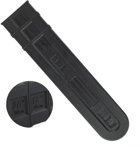 Copertura per barra per motosega, 50,8 cm, nera, protezione per fodero, piastra guida, accessorio essenziale da giardino