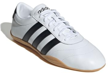 adidas Grand Court Low Top Tennisschuhe für Damen, Weiß/Schwarz (White/Black/Gum), 37 1/3 EU