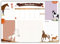 Pferde Kinder Schreibtischunterlage Papier | MEINE WOCHE | Wochenplaner mit To-Do Liste & viel Platz für Notizen | DinA2, 25 Blatt, 90g/qm | Kariertes Feld (7x7mm) | PEFC Zertifikat