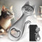 LULLEA Décapsuleur en forme de chat, cadeau de décoration pour les amoureux des chats, femmes, hommes, ouvre-bière, cadeau d'anniversaire, cadeau de Noël pour femmes et hommes, argent