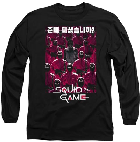 Squid Game Guard Group Korean Unisex Long Sleeve T Shirt