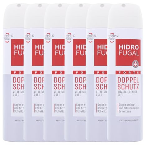 6x Hidrofugal Forte Doppel Schutz Deo Spray Antitranspirant je 150ml