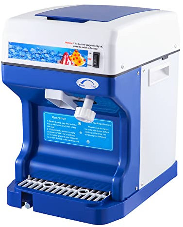 VEVOR Eismaschine 250 W 120kg/h Speiseeisbereiter Speiseeisbereiter mit Kompressor kommerzieller Eisrasierer Schneekegelmaschine