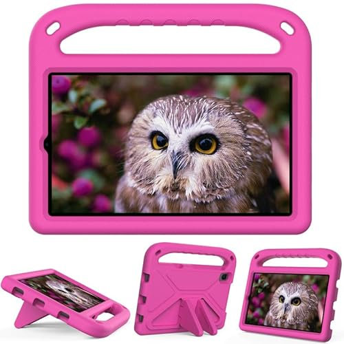 Étui de protection pour tablette Huawei MatePad T8 8 2020, résistant aux chocs, en mousse EVA légère, poignée avec support, rose