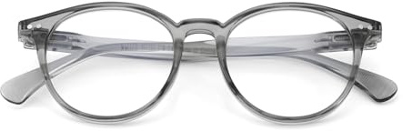SKYWAY Blaulichtfilter Brille Damen Herren, Retro Runde Leichte Blue Light Glasses Computerbrille Brille ohne Stärke Gaming Brille mit Federscharnier