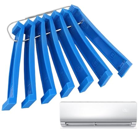 Fin Comb Set, 7-Piece Coil Cleaning Tool, Multi-Use Appliance Comb for Home and Commercial Use, Durable Metal Construction, HVAC Maintenance Kit, Evaporator and Condenser Repair