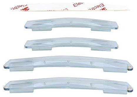 4 x Auto TRANSPARENT Gummi Türkantenschoner Türkantenschutz Aufkleber