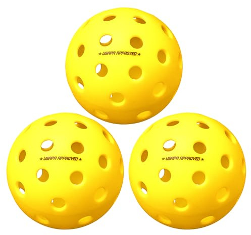 ONIX Pickleball Bälle Fuse G2 Outdoor Yellow 3-Pack