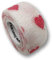 LisaCare Pflasterverband, Wundpflaster, Kinderpflaster, Pflaster auf Rolle, elastisch & ohne Kleber, 2,5cm breit (5er Packung, Herzen Weiß)
