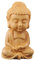 YSTJKD Handgeschnitzter Buddha, Holz Betende Buddha Statue Sitzender Dekorativer Meditations Deko Statue Office Schreibtisch Dekorative Ornament Zuhause Zum Büro Im Fahrzeug Dekoration 1 Pcs