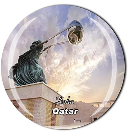 Doha Qatar Kühlschrankmagnet Kristall Touristen Souvenir Geschenkkollektion Kühlschrank Magnetischer Aufkleber