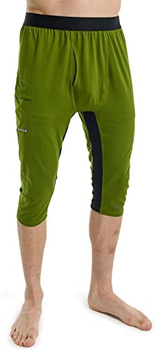 Burton Herren Midweight X Base Layer Three-Quarter Boot Pants Hose, Calla Green, 24-28