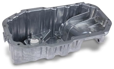 AUTOMEGA 130039810 Ölwanne Motorölwanne Aluminium Kompatibel mit VW Golf 6 5K1 03C103603T 03C103603L 03C103603TSK