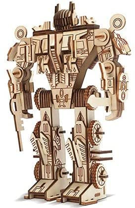 3D Wooden Puzzle,3d Wooden Robot,Robot Model Kits for Adults,DIY Jigsaw Puzzles,3D Puzzle Education Toys for Kids Gift