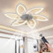 REYDELUZ Ventilador De Techo Con Luz Led Regulable LáMpara Moderna Con Control Remoto 3 Temperatura De Color Y 6 Velocidades, Con IluminacióN Para Dormitorio Restaurante