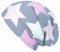 Wollhuhn Öko Warme Kuschelige Winter Jungen/Mädchen Winter Long Beanie Mit Fleecefutter Versch. Motive (aus Öko-Stoffen, Bio) 20220666 (Big Stars Grau/Rosa, M)