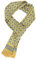 WANYING Edler 100% Seide Herrenschal 11 Momme Seidenschal für Herren Schaltuch Casual Business 155×26cm - Geomatisch Muster Gold