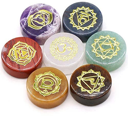 Lipfer 7 Chakra Reiki Cristaux Pierres Kit Symboles Chakra