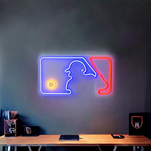 Baseball Neon Sign, Baseball Led Light Baseball Pitcher Neon for Wall Décor for Gaming Room Sports Bar Living Room Office Cafe Bedroom Baseball Wall Art Baseball Gift