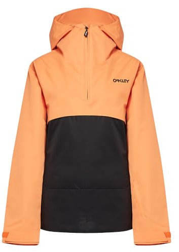 Oakley Damen Holly Anorak Jacket Jacke, Blackout/Soft Orange, S
