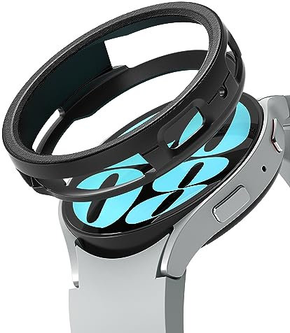 Ringke Air Sports Compatibile con Cover Samsung Galaxy Watch 6 40mm, Custodia Resistente ai Graffi Leggera Antiurto con Robusto Paraurti Flessibile - Black Nero