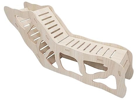 LOVIVER Hamsterleiter-Kletterspielzeug, Erkundungsspielzeug, Mäuse, Landschaftsbauzubehör, Hamsterlebensraum, Hamsterhaus-Verstecke zum Graben, Landschaftsbau, Stil B 45 x 19,5 cm