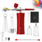 Holzsammlung Airbrush Kit, Rechargeable Cordless Airbrush Compressor High Pressure Airbrush Set Portable Wireless Air Brush with Cleaning Brush Set for Barber, Nail Art, Cake Decor, Makeup, Painting