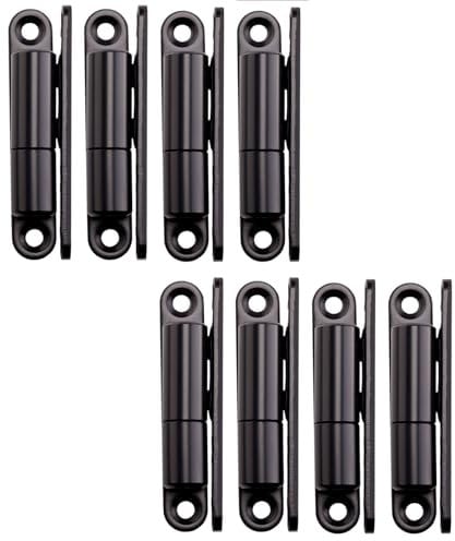SOTECH 8 pernios para puertas bisagra atornillable 15 x 83 mm Bisagra de renovación para puertas interiores atornillables (acero negro)