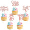 30 Stück Vintage 2009 Cupcake Toppers Glitzer Happy 16th Geburtstag Tortendeko Sweet 16 Fabulous Sixteen Kuchen Deko für 16th Geburtstag Hochzeit Jahrestag Party Rosegold