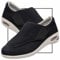 Möge Chaussons Diabétiques Homme Réglable Orthopédique Sandales Large Chausson Fermeture Scratch pour Personne Âgée Pieds Gonflés Arthrite Oedème Swollen Pantoufle(Color:Black,Size:43.5 EU)