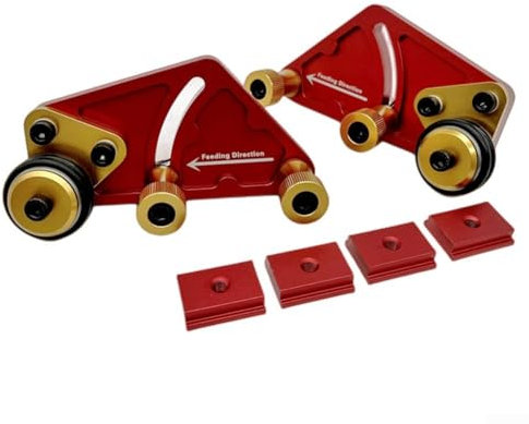 CNC-bearbeitetes Aluminiumprofil mit Lagerrollenzuführung für Holzbearbeitung Router Tisch