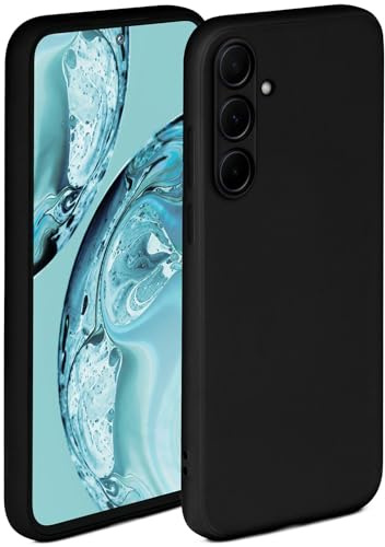 ONEFLOW Soft Case für Samsung Galaxy A35 5G Hülle aus Silikon mit Kameraschutz, Silikonhülle mit erhöhtem Schutz fürs Display, Backcover Schutzhülle, weiche Handyhülle, Schwarz