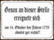 Blechschild 18x12 cm Genau an dieser Stelle ereignete sich ... absolut gar nichts!! lustige Wand Deko Bar Kneipe Haus Sammler Geschenk