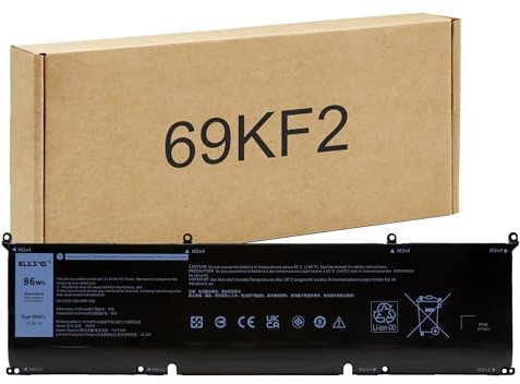 BLESYS 69KF2 Akku für Dell Precision 5550 5560 5570, für XPS 15 9500 9510 9520, G7 7500 G15 5510 5511 5515, für Inspiron 16 Plus 7610 7620 Series 8FCTC DVG8M 70N2F 070N2F Laptop 11.4V 86Wh