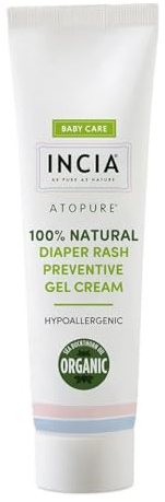 Incia Natürliches Windelausschlaggel – 60ml, Für Babys Und Erwachsene, Beruhigend, Hypoallergen, Ohne Zink, Mit Sheabutter Und Ringelblumenöl