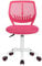 FurnitureR 1 Chaise pivotante de Salle à Manger - Chaise rembourrée et pivotante - Confortable - avec roulettes et Dossier - pour Salle à Manger, Salon - Rose - Taille M