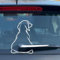 White Funny Dog Moving Tail Decal Dog Windshield Wiper Sticker Cute Animal Puppy Car Sticker Waterproof Rear Window Wiper Decal Decoration Automotive Decals Accessories, Cute Bumper Stickers
