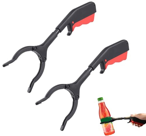 banjiabb 2 Stück müllzange,müllzange Kinder,greifzange für senioren | 30cm Greifer für Senioren,Tragbare Müll Zange Greifarm,Müllsammelzange,Müllgreifer,für Recycling,Garten