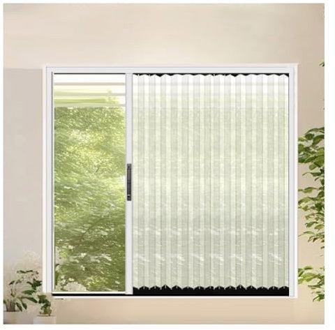 GOCHUSX Puerta Plegable, Puerta Plegable Retráctil con Panel Acrílico, Panel De Mosquitera Retráctil para Granero para Gabinetes, Armarios, Cocinas Y Pasillos