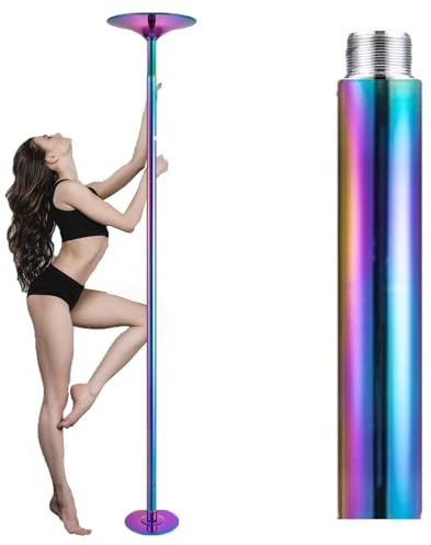 Generisch Tragbare Tanzstange ohne Bohren für Zuhause – Bunte Stripper-Stange für Wohnungen, einfache Installation, professionelle Qualität, ideal für Anfänger und Fitnessbegeisterte