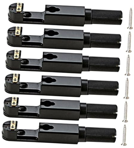 ARTSEWPLY Schwarzer Metall Gitarrensteg Headless Einzelbrücke Für E-gitarre Langlebiger Gitarren Sattelersatz Zubehör Für Musikinstrumente