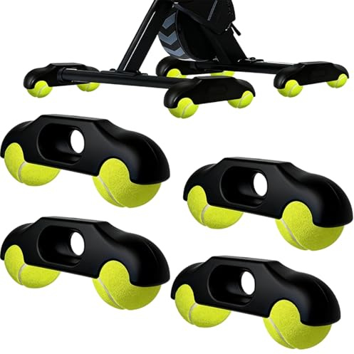 4 Stück Rocker Plate für Wahoo Kickr Core, Fußadapter mit 8 Tennisbällen | Indoor Cycling Wippplatten-Adapter, Für natürliches Fahrgefühl, Einfache Montage, Kompatibel & Sofort Einsatzbereit