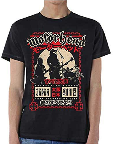 Rockoff Trade Men's Motorhead Loud in Osaka T-Shirt, Black, Large