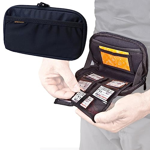 Spider Holster - SpiderPro Memory Card Organizer v2 (MCO) - Loop Through Your Belt and Easily Store 6CF + 3SD Camera Memory Cards, Your Phone, Keys, and More!