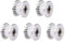 WINSINN GT2 Umlenkrolle 16 Zähne 3mm Bohrung 6mm Breite Timing Pulley Rad Aluminium für 3D Drucker (5er Pack)