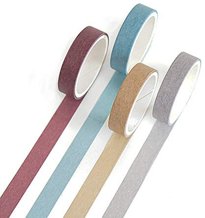 YUBBAEX Washi tape, scrapbook zubehör, naturfarben, zum Basteln, für Geschenkverpackungen, Scrapbooking, Typ 7