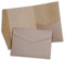 Hochzeit DIY Pocketfold Einladungskarten blanko mit Umschlägen - 20 Stück, Größe B6 - Kraftpapier Karten, Klappkarten, Kartenset zum Selbstgestalten - personalisierte Einladungen